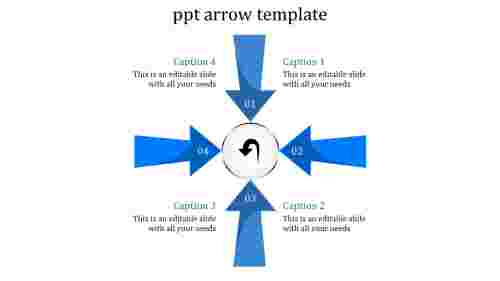 ppt arrow template-ppt arrow template-4-blue